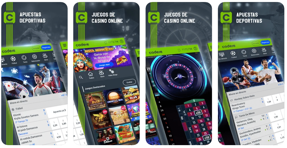 Codere Espana aplicación móvil