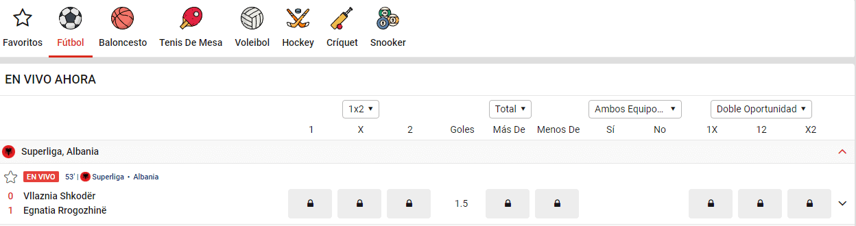 Apuestas en directo: Jokerbet gana
