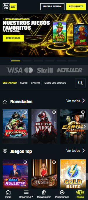 dazn bet app casino