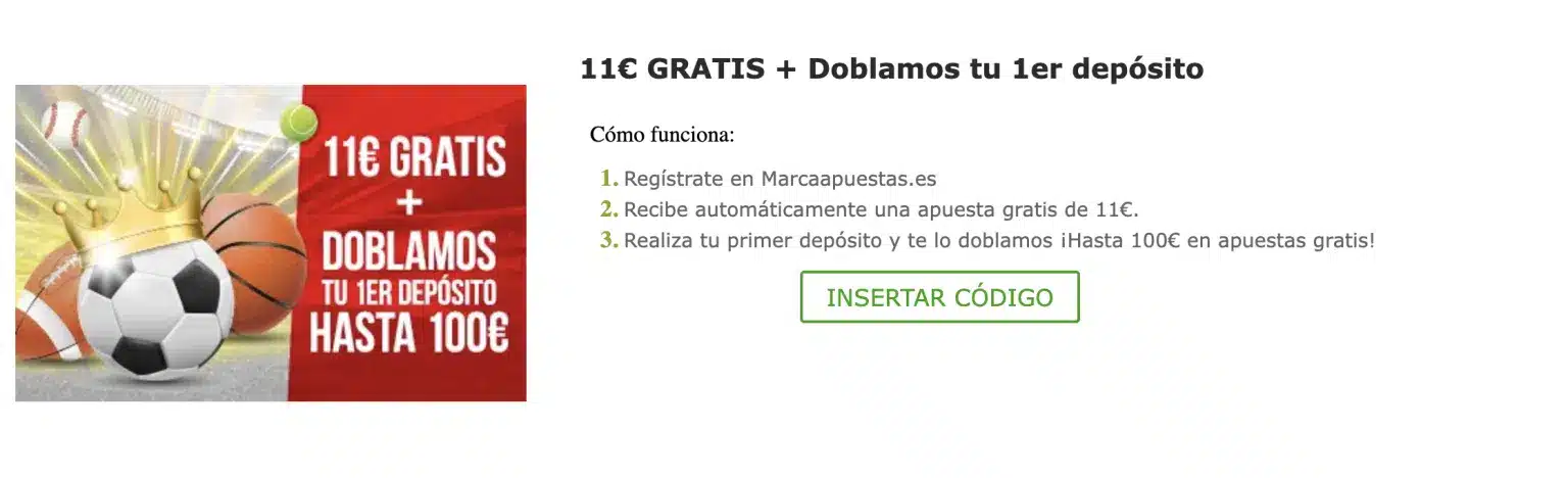 codigo promocional marca apuesta