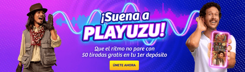 50 giros gratis con el bono Playuzu España
