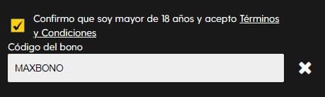 codigo del bono bethard maxbono