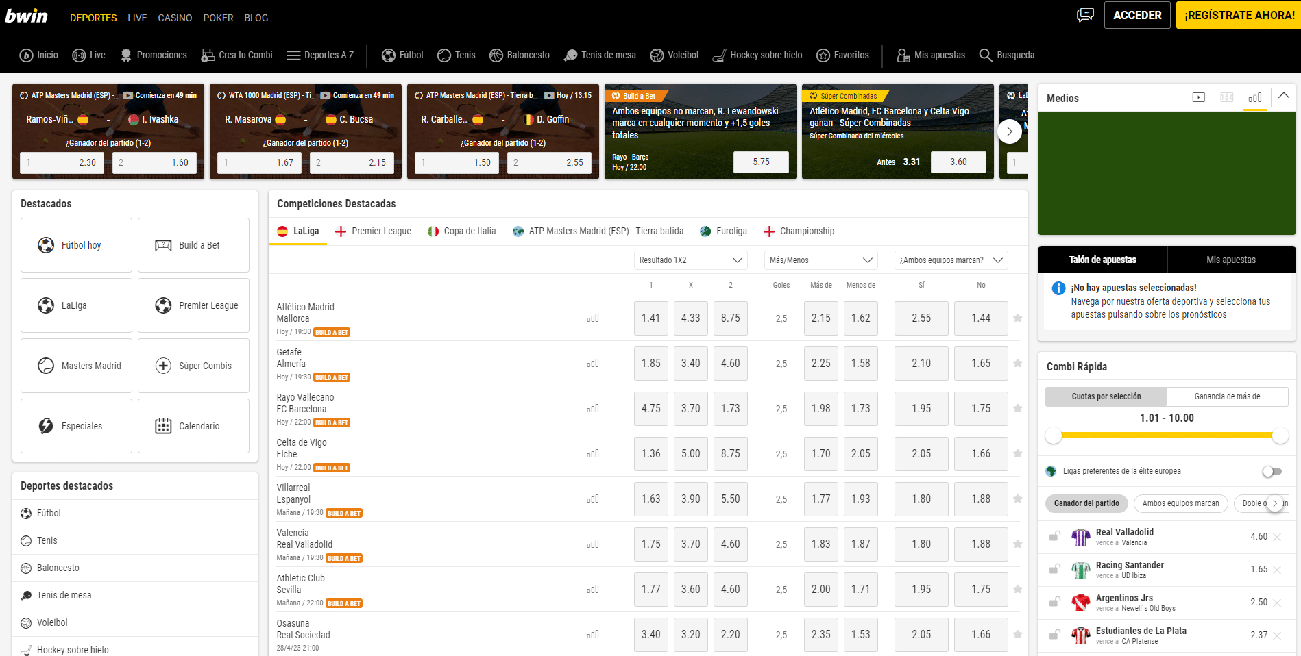 Bwin iniciar sesion