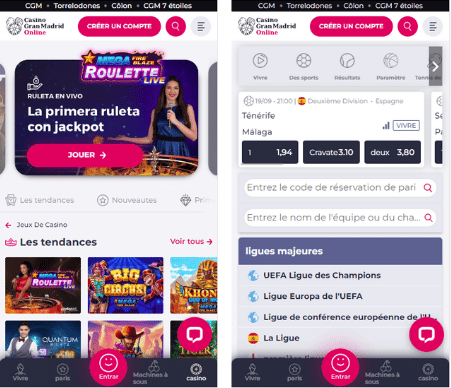 Casino Gran Madrid app