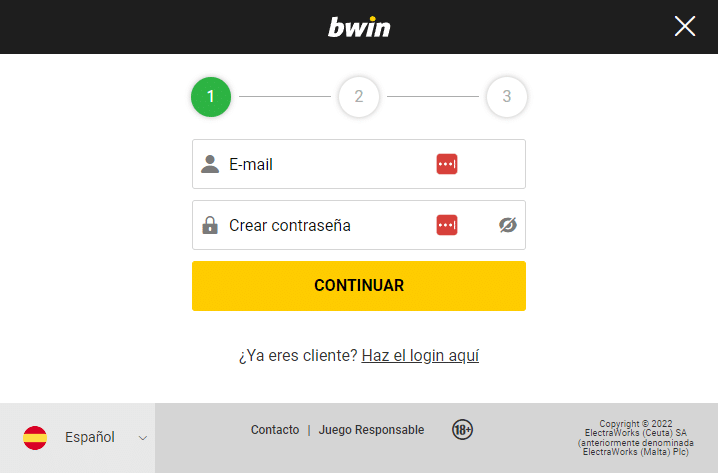 Bwin app registro