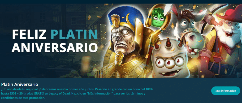 ofertas platincasino